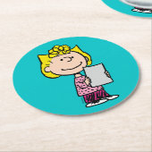 pinda's | Sally Ronde Kartonnen Onderzetter (Gebogen)