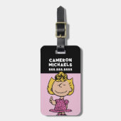 pinda's | Sally Super Smile Bagagelabel (Voorkant verticaal)