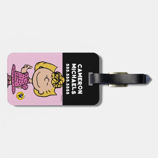 pinda's | Sally Super Smile Bagagelabel (Achterkant horizontaal)