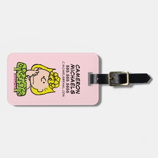 pinda's | Sally Thinking Bagagelabel (Voorkant horizontaal)