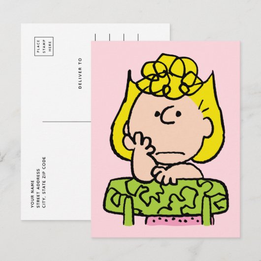 pinda's | Sally Thinking Briefkaart (Voorkant / Achterkant)