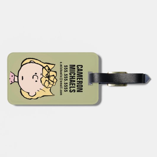 pinda's | Sally's Faces Bagagelabel (Achterkant horizontaal)