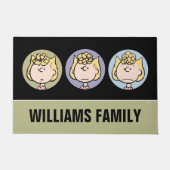 pinda's | Sally's Faces Deurmat (Voorkant)