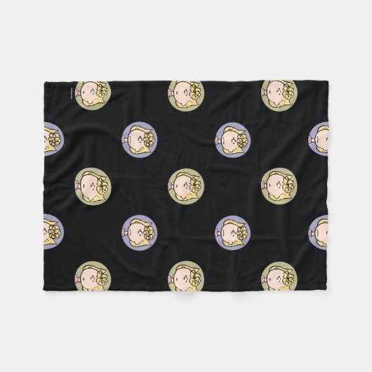 pinda's | Sally's Faces Fleece Deken (Voorkant (Horizontaal))