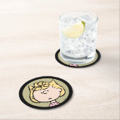 pinda's | Sally's Faces Ronde Kartonnen Onderzetter (Insitu)