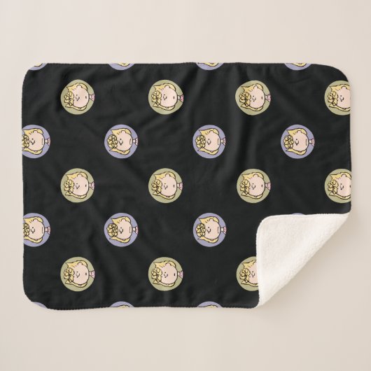 pinda's | Sally's Faces Sherpa Deken (Voorkant (horizontaal))