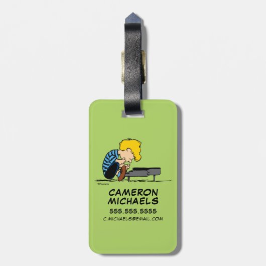 pinda's | Schröder Bagagelabel (Achterkant verticaal)