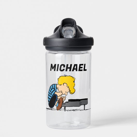 pinda's | Schröder | Jouw namen toevoegen Waterfles (Voorkant)