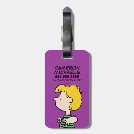 pinda's | Schröder van Piano Bagagelabel (Achterkant verticaal)