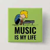 pinda's | Schröder Vierkante Button 5,1 Cm (Voorkant)