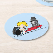 pinda's | Schroeder Pilgrim Ronde Kartonnen Onderzetter (Gebogen)