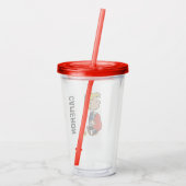 pinda's | Schroeder Traveling Piano Acryl Drinkbeker (Achterkant)