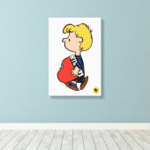 pinda's | Schroeder Traveling Piano Canvas Afdruk (Insitu (Houten vloer))