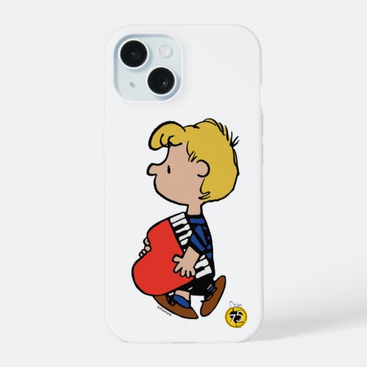 pinda's | Schroeder Traveling Piano iPhone 15 Case (Achterkant)