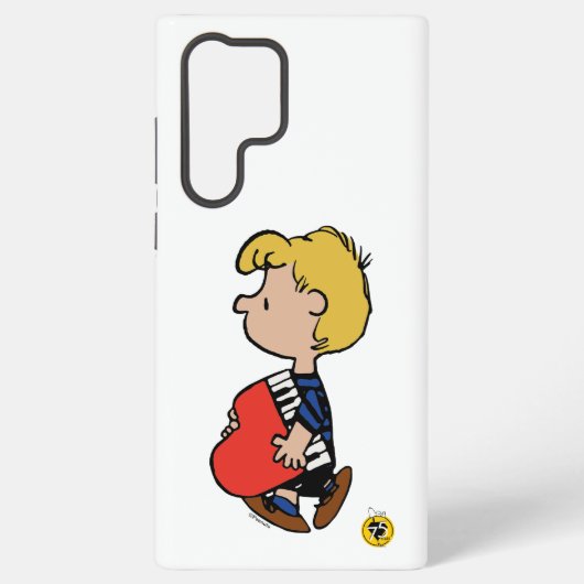 pinda's | Schroeder Traveling Piano Samsung Galaxy Hoesje (Achterkant)