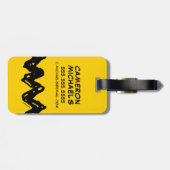 pinda's | Shirt Zig-Zag van Charlie Brown Bagagelabel (Achterkant horizontaal)