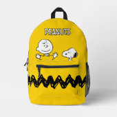 pinda's | Shirt Zig-Zag van Charlie Brown Bedrukte Rugzak (Voorkant)