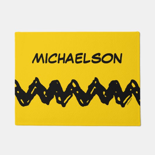 pinda's | Shirt Zig-Zag van Charlie Brown Deurmat (Voorkant)