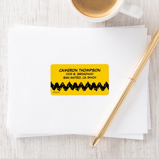 pinda's | Shirt Zig-Zag van Charlie Brown Etiket (Insitu)