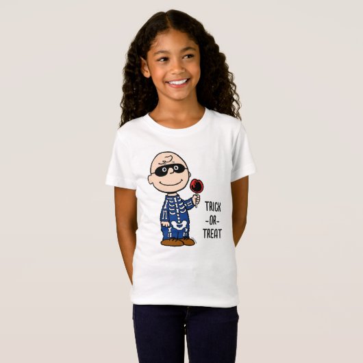 pinda's | Skeleton Charlie Brown T-shirt (Voorkant volledig)