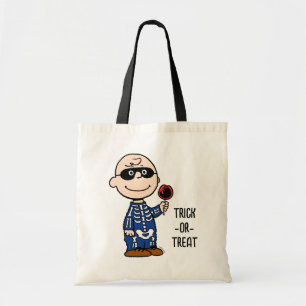 pinda's Skeleton Charlie Brown Tote Bag