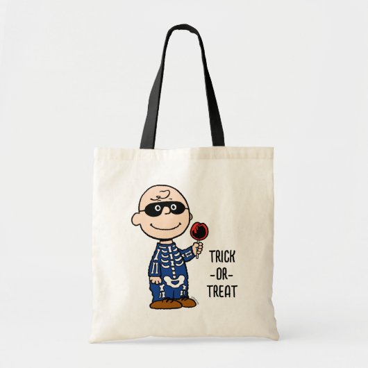 pinda's | Skeleton Charlie Brown Tote Bag (Voorkant)