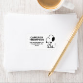 pinda's | Snoopie omlaag Etiket (Insitu)