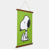 pinda's | Snoopie omlaag Hangend Wandkleed (Gebogen)
