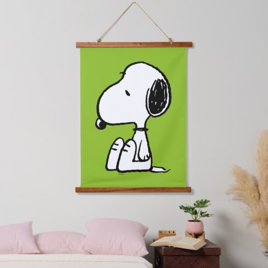 pinda's | Snoopie omlaag Hangend Wandkleed (Slaapkamer)