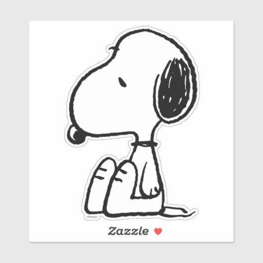 pinda's | Snoopie omlaag Sticker (Vel)