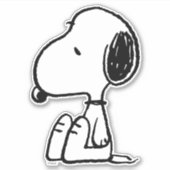 pinda's | Snoopie omlaag Sticker (Voorkant)