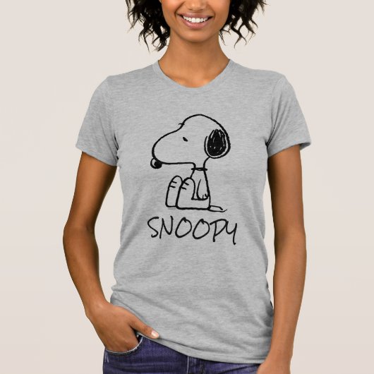 Pinda's| Snoopie omlaag T-shirt (Voorkant)