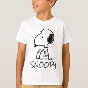 pinda's Snoopie omlaag T-shirt