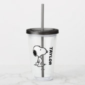 pinda's | Snoopy Acryl Drinkbeker (Voorkant)