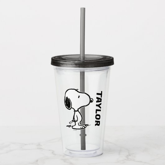 pinda's | Snoopy Acryl Drinkbeker (Voorkant)