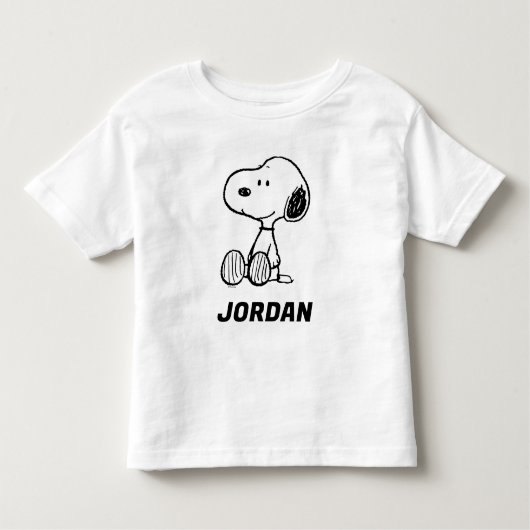 pinda's | Snoopy Add Jouw naam Kinder Shirts (Voorkant)