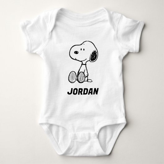pinda's | Snoopy Add Jouw naam Romper (Voorkant)