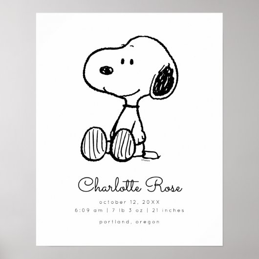 pinda's | Snoopy Baby Poster (Voorkant)
