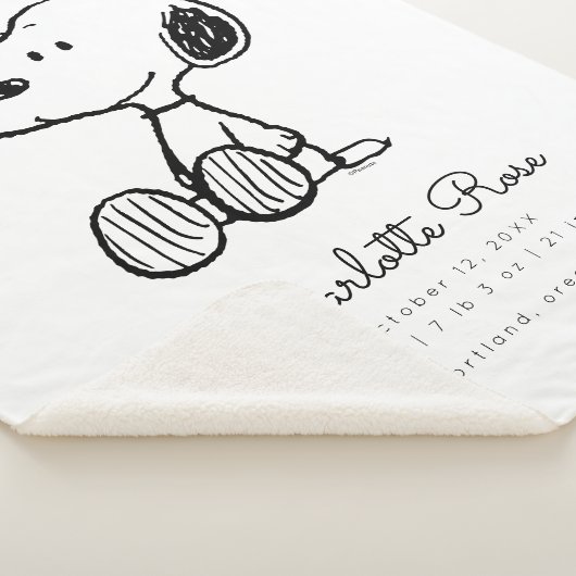 pinda's | Snoopy Baby Sherpa Deken (3/4)
