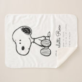 pinda's | Snoopy Baby Sherpa Deken (Voorkant (horizontaal))