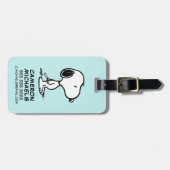pinda's | Snoopy Bagagelabel (Voorkant horizontaal)