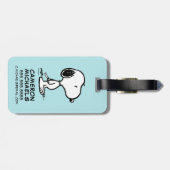 pinda's | Snoopy Bagagelabel (Achterkant horizontaal)