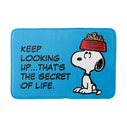 pinda's | Snoopy balanceert his Dog Dish Badmat (Voorkant)