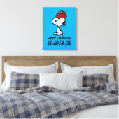 pinda's | Snoopy balanceert his Dog Dish Canvas Afdruk (Insitu (Slaapkamer))