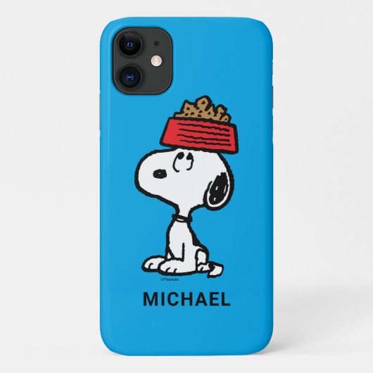 pinda's | Snoopy balanceert his Dog Dish Case-Mate iPhone Case (Achterkant)