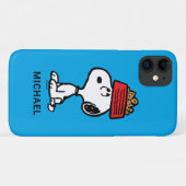 pinda's | Snoopy balanceert his Dog Dish Case-Mate iPhone Case (Achterkant (horizontaal))