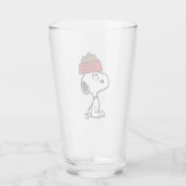 pinda's | Snoopy balanceert his Dog Dish Glas (Achterkant)