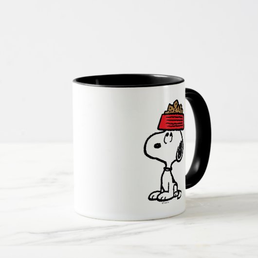 pinda's | Snoopy balanceert his Dog Dish Mok (Voorkant rechts)