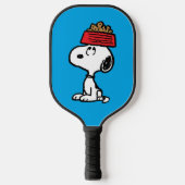 pinda's | Snoopy balanceert his Dog Dish Pickleball Paddle (Voorkant)