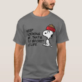 pinda's | Snoopy balanceert his Dog Dish T-shirt (Voorkant)